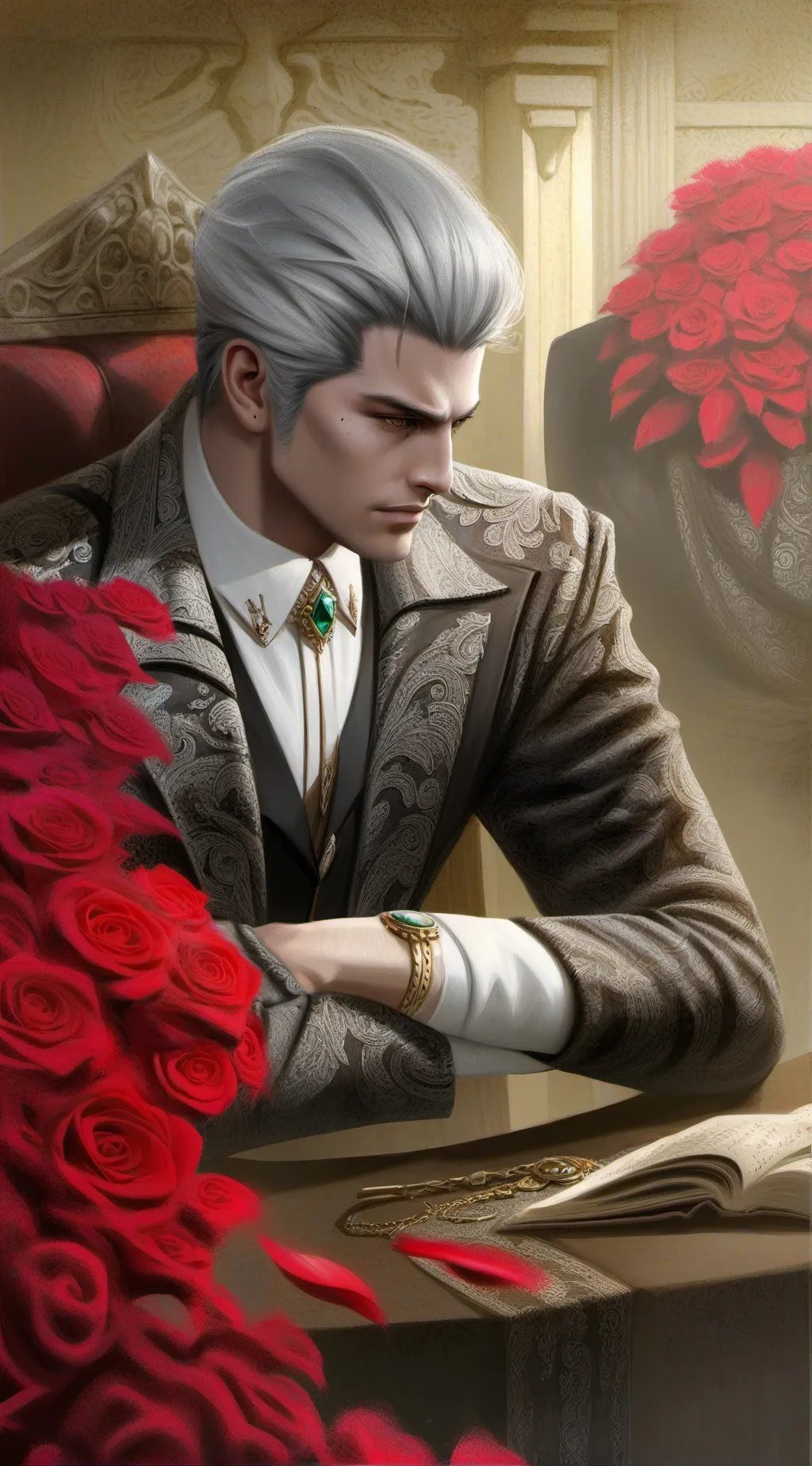 ai character: Leon Armani background