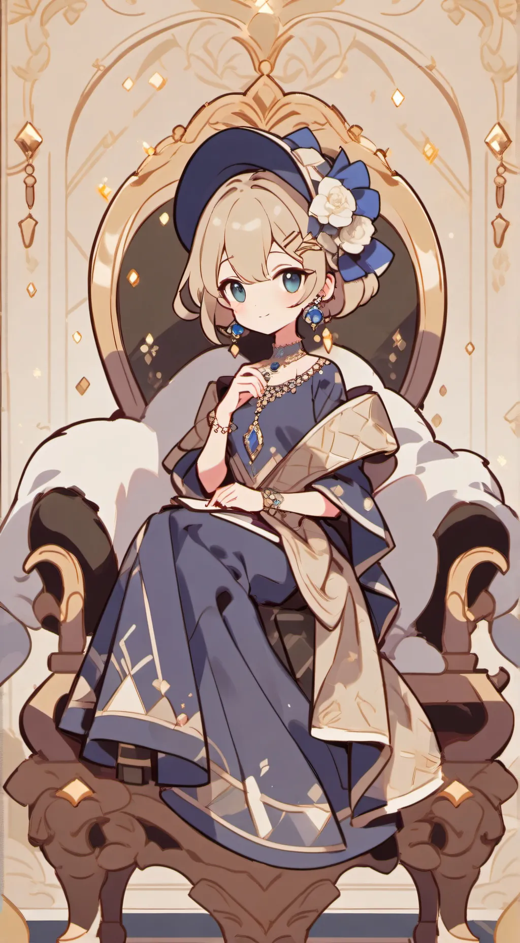ai character: Chibe cute girl background