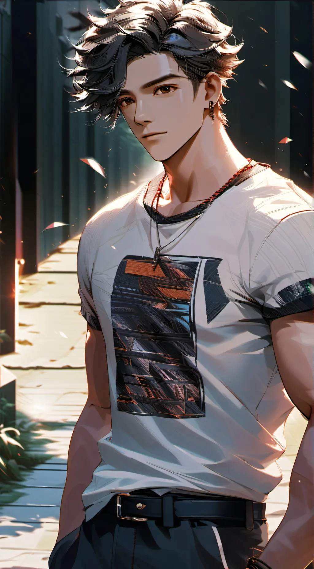 ai character: Sisters boyfriend  background