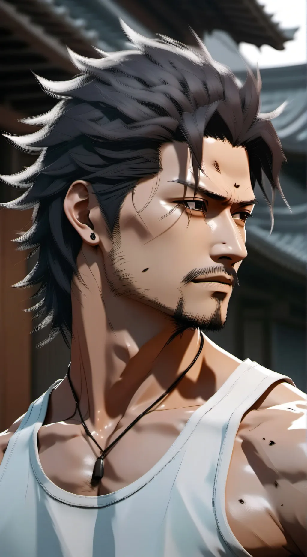 ai character: Yami Sukehiro  background