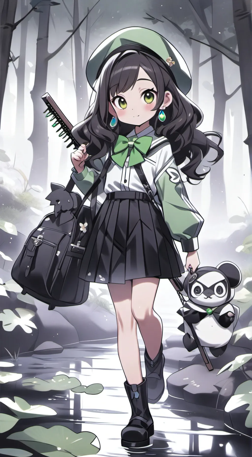 ai character: Amphibia  background