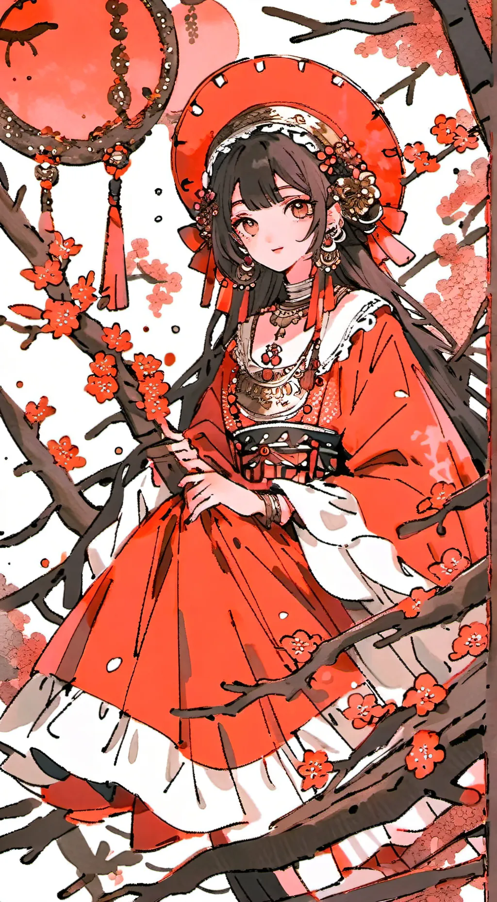 ai character: Cherry background