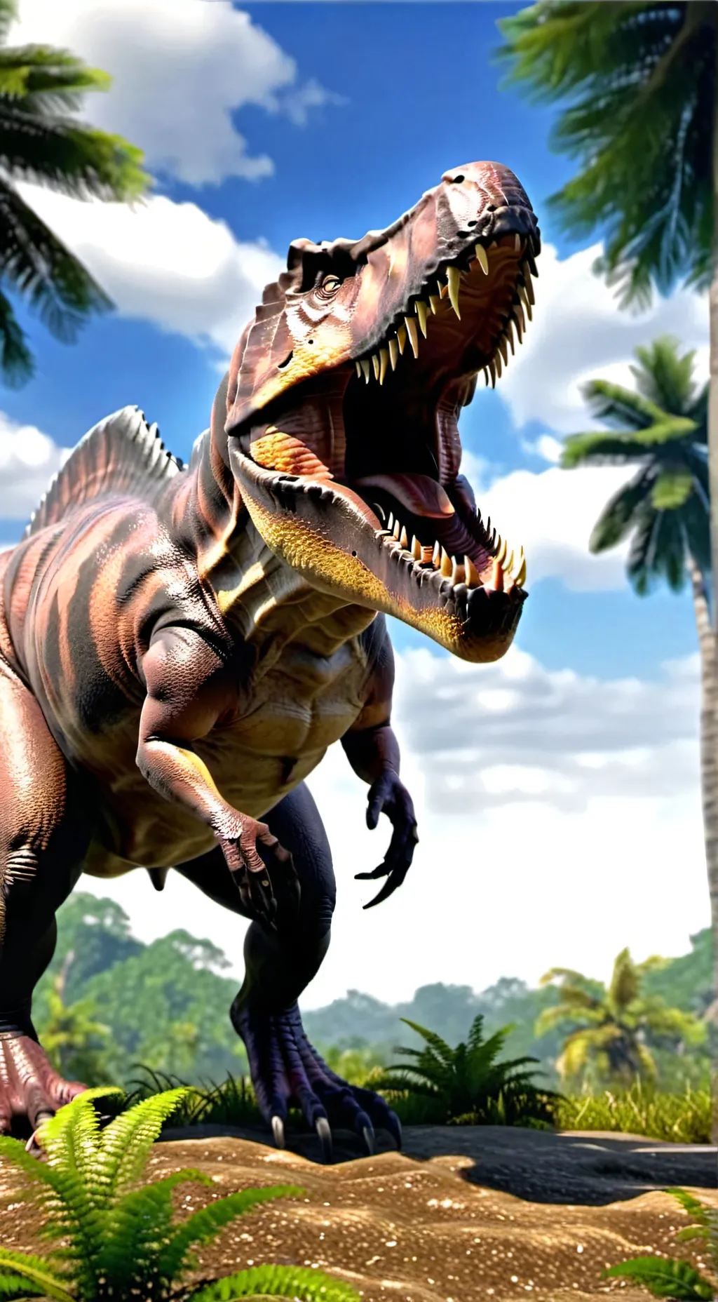 ai character: forsaken(jurassic) background