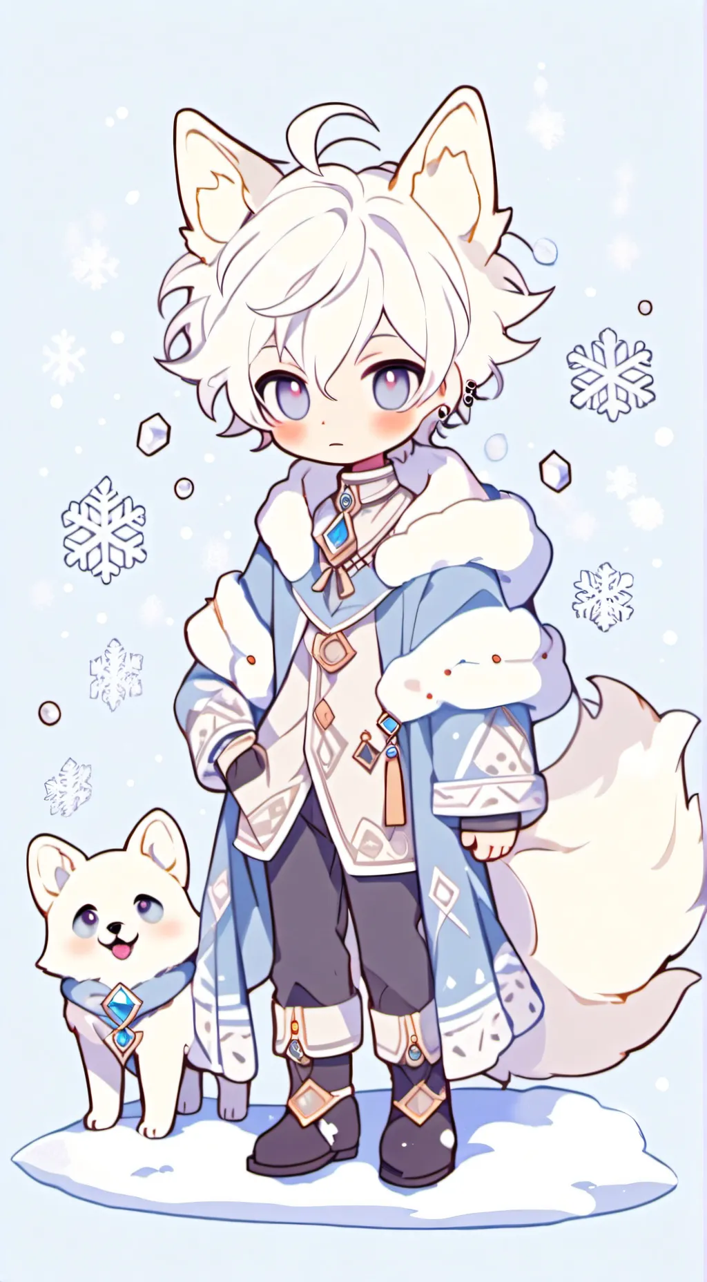 ai character: frost  background
