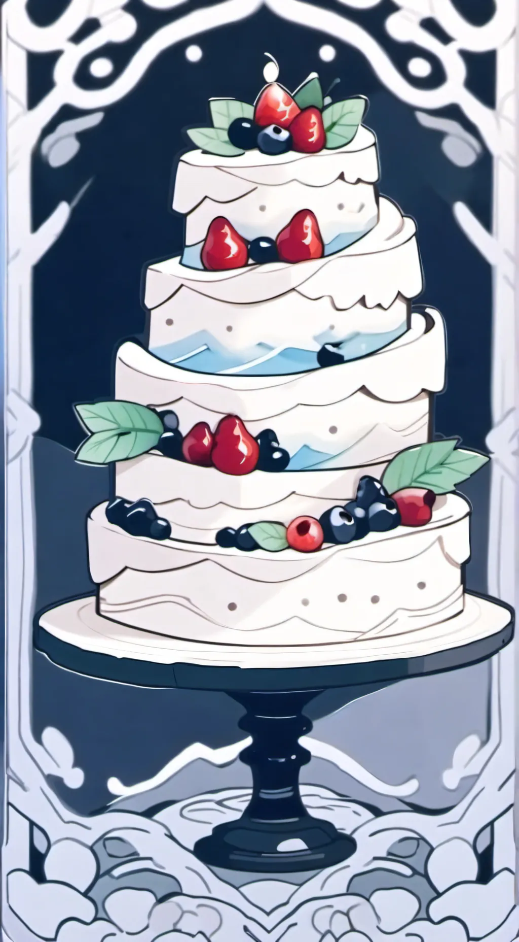 ai character: fruitcake breakup  background