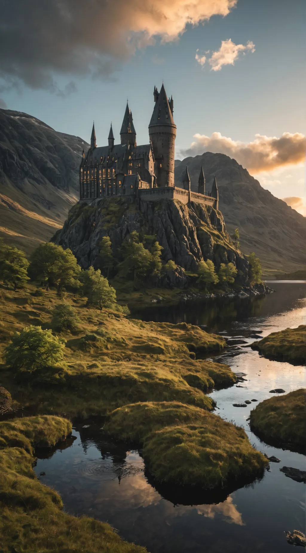 ai character: Hogwarts Founders  background