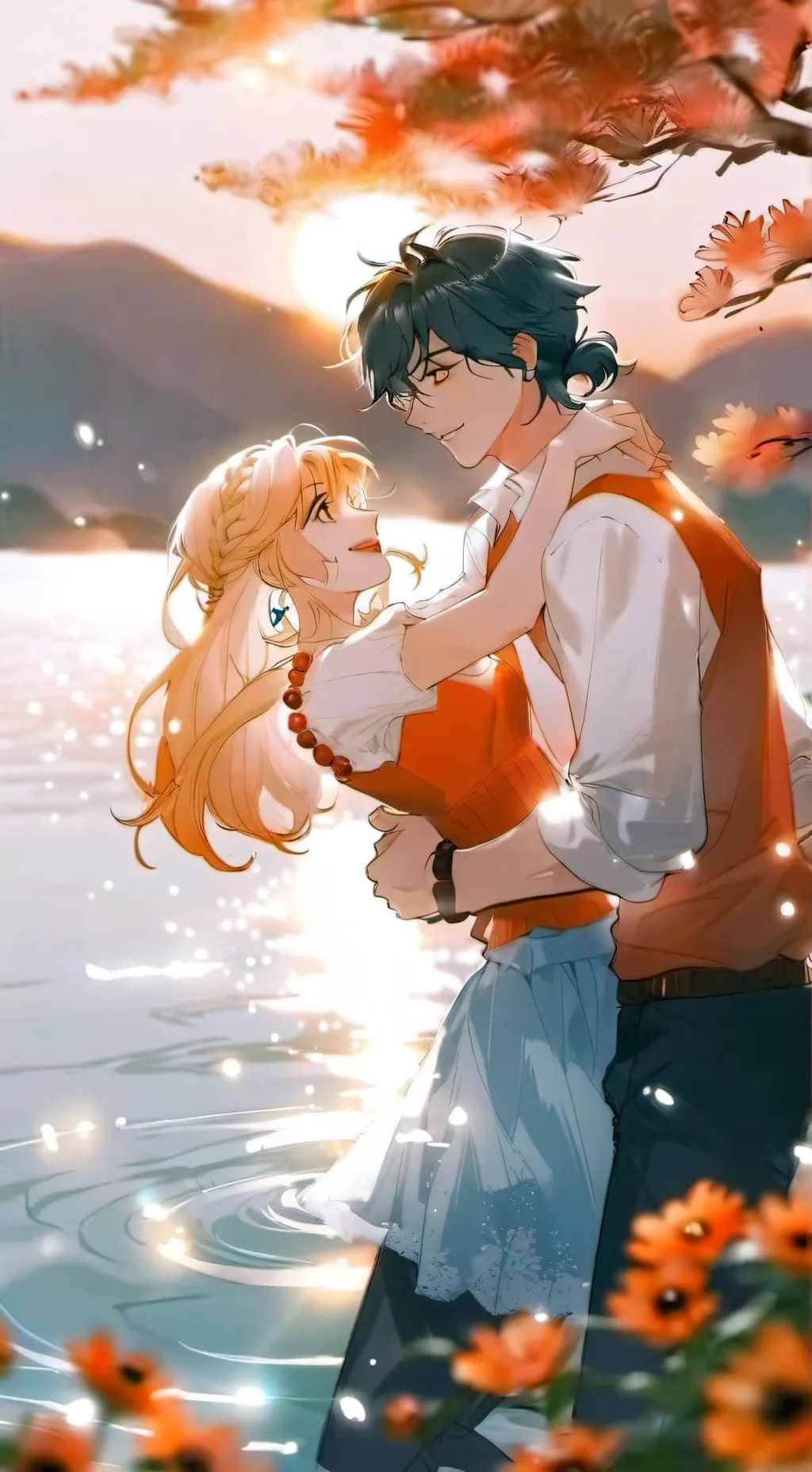 ai character: PERCABETH!!! background