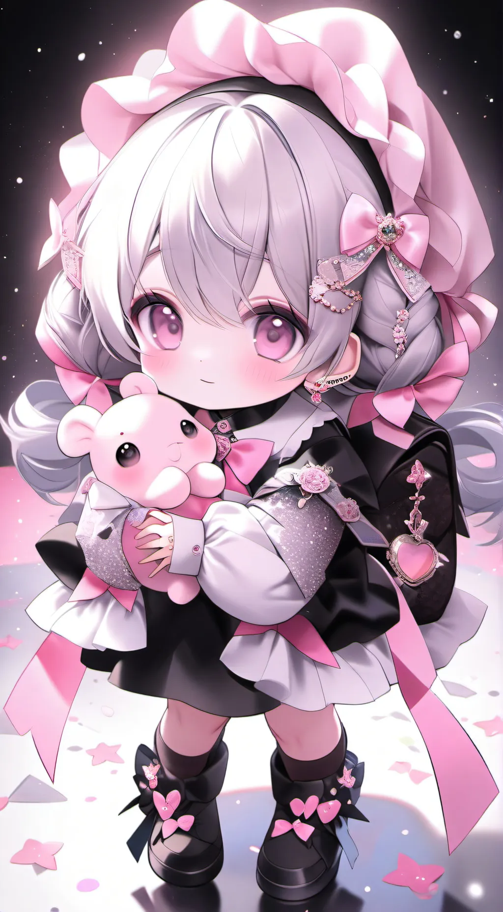 ai character: adoption center background