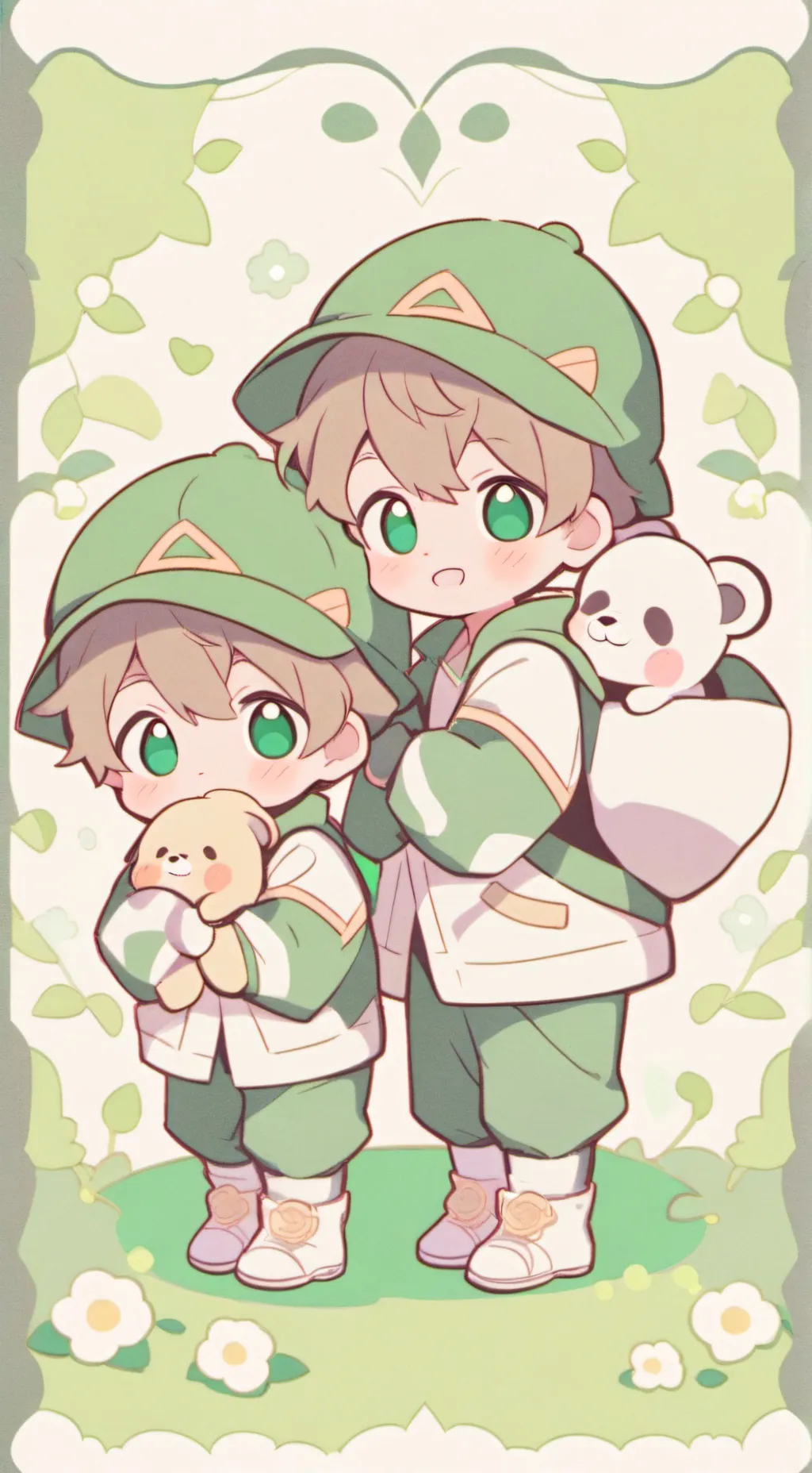 ai character: Adopted Twins background