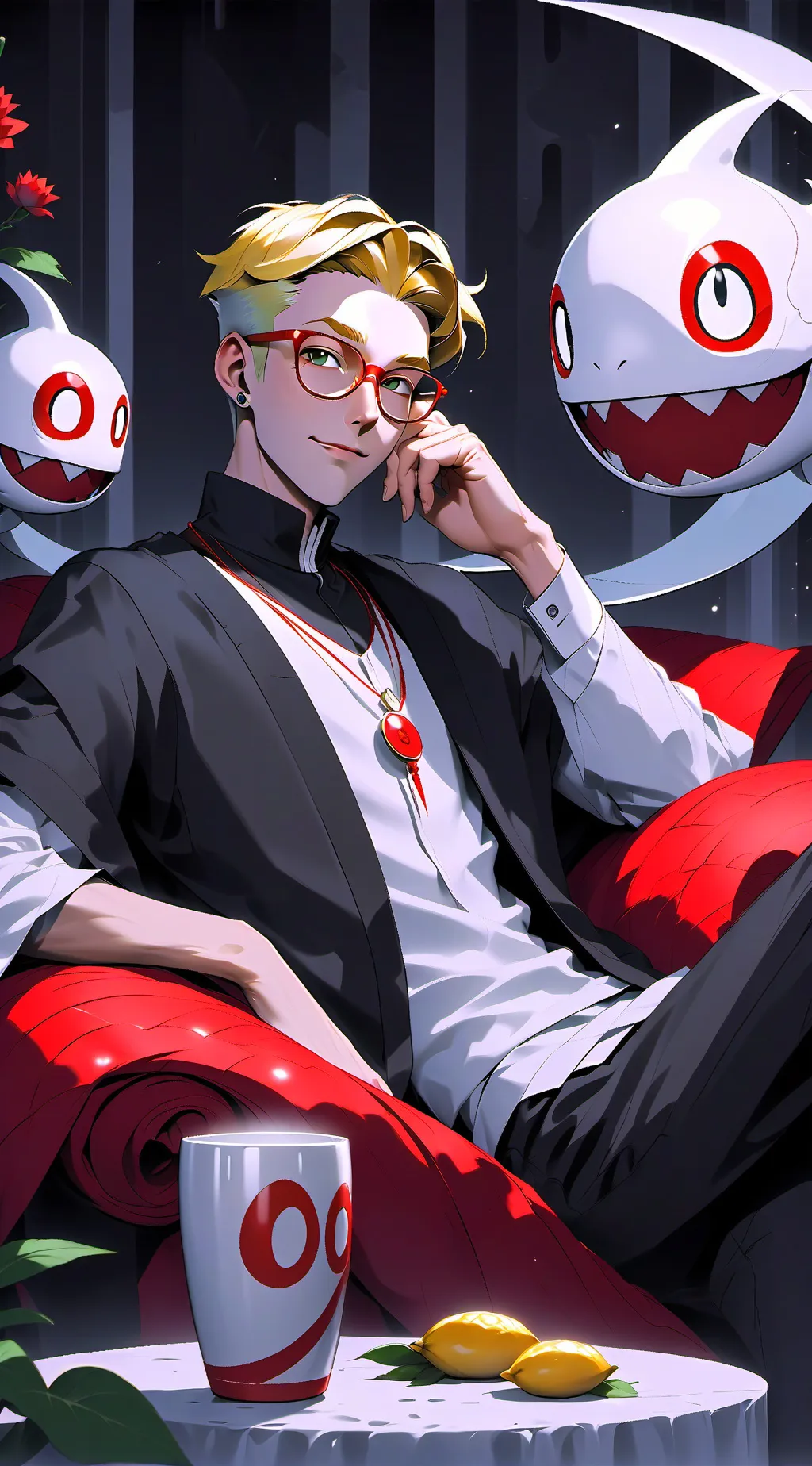 ai character: Pop background