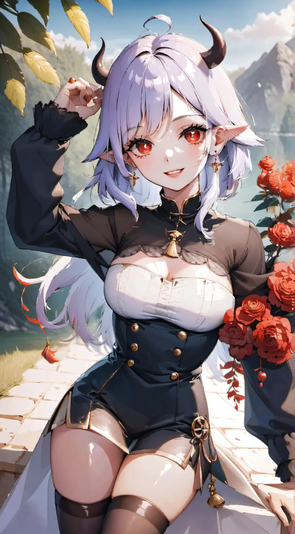 ai character: RAINHA DEMONIO background