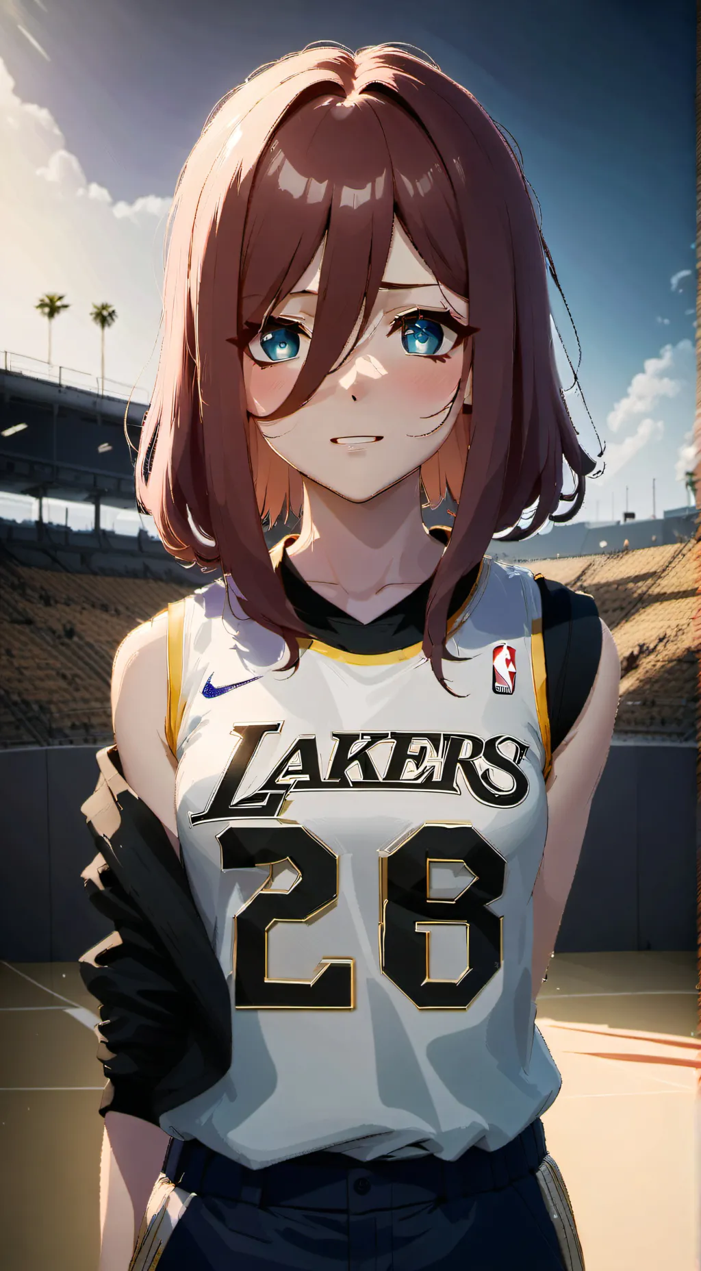 ai character: Miku nakano  background