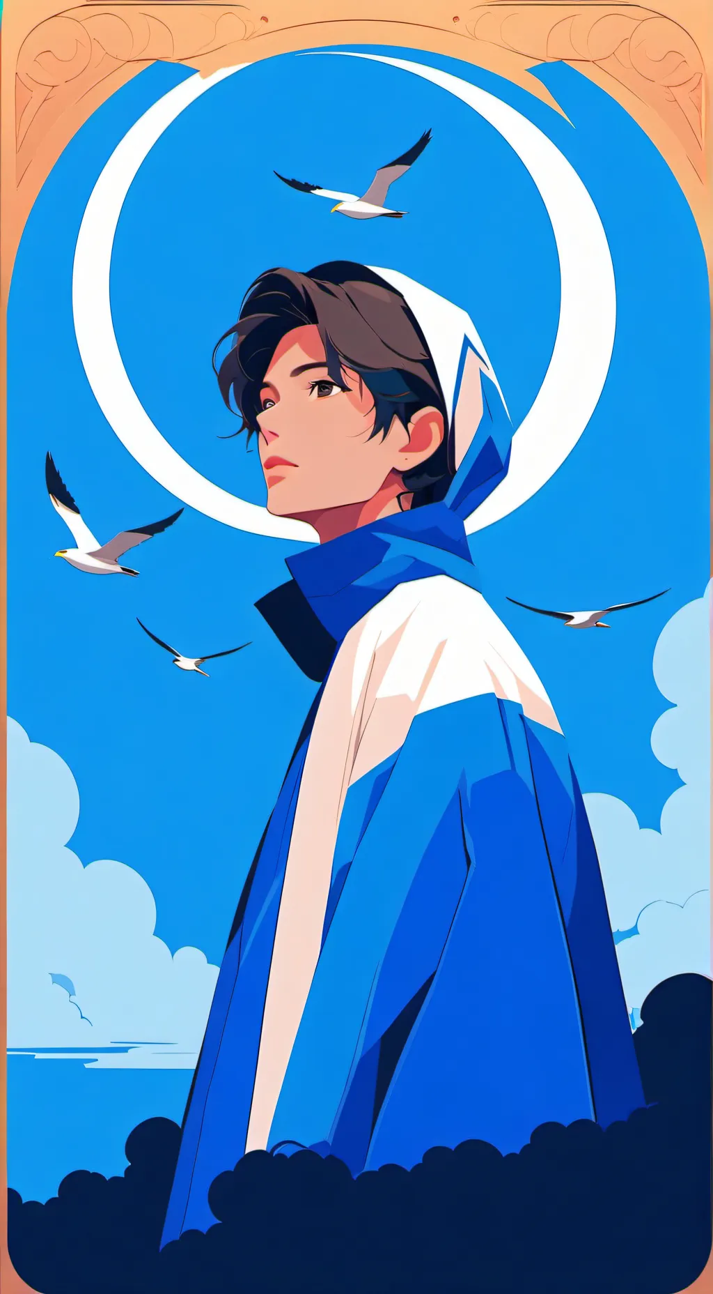 ai character: Ezra  background