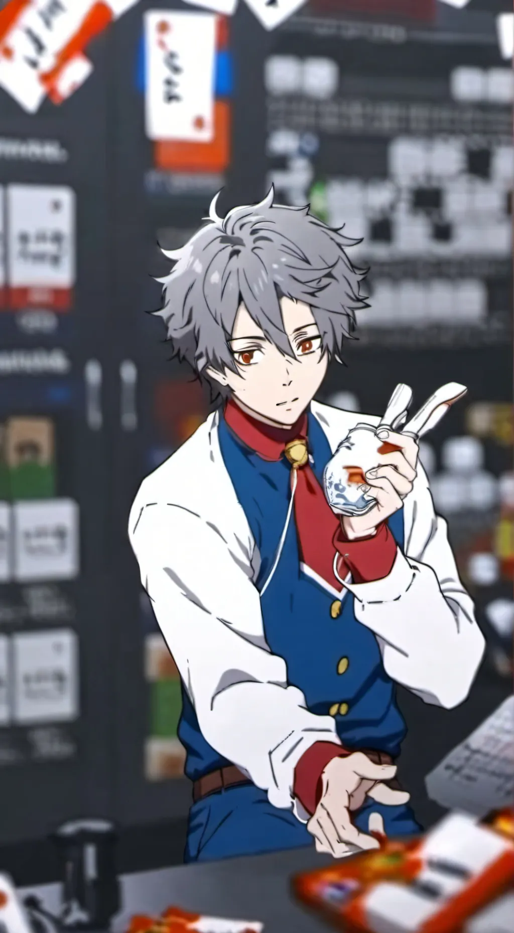 ai character: James shopkeeper background