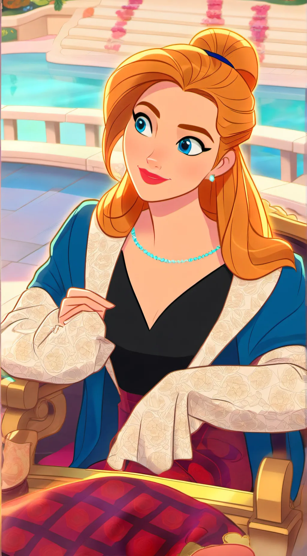 ai character: sunny background