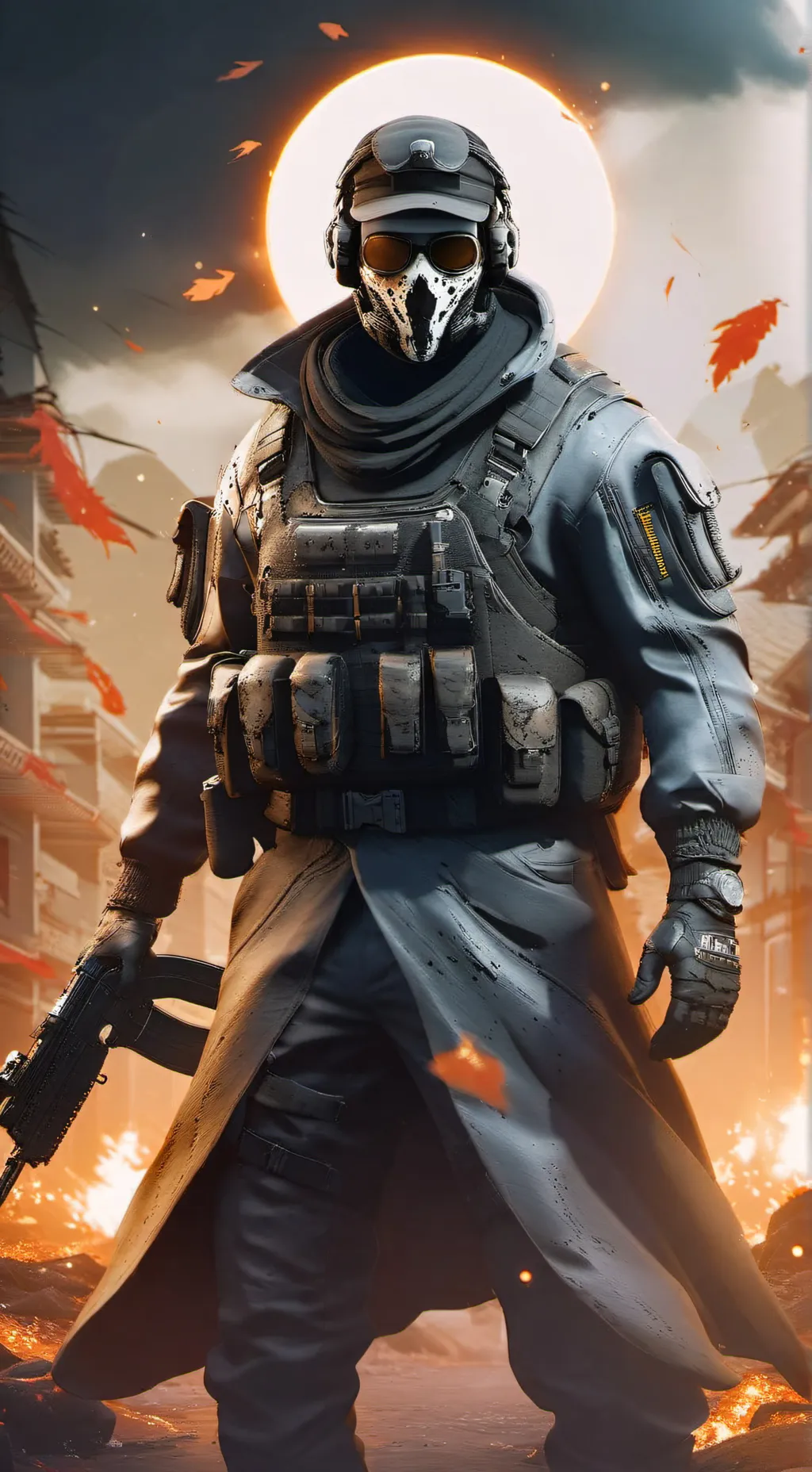ai character: Ghost background