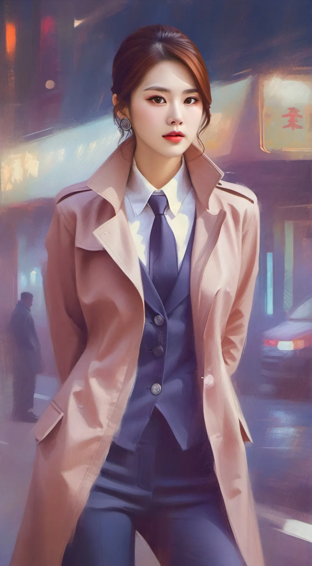 ai character: Rin background