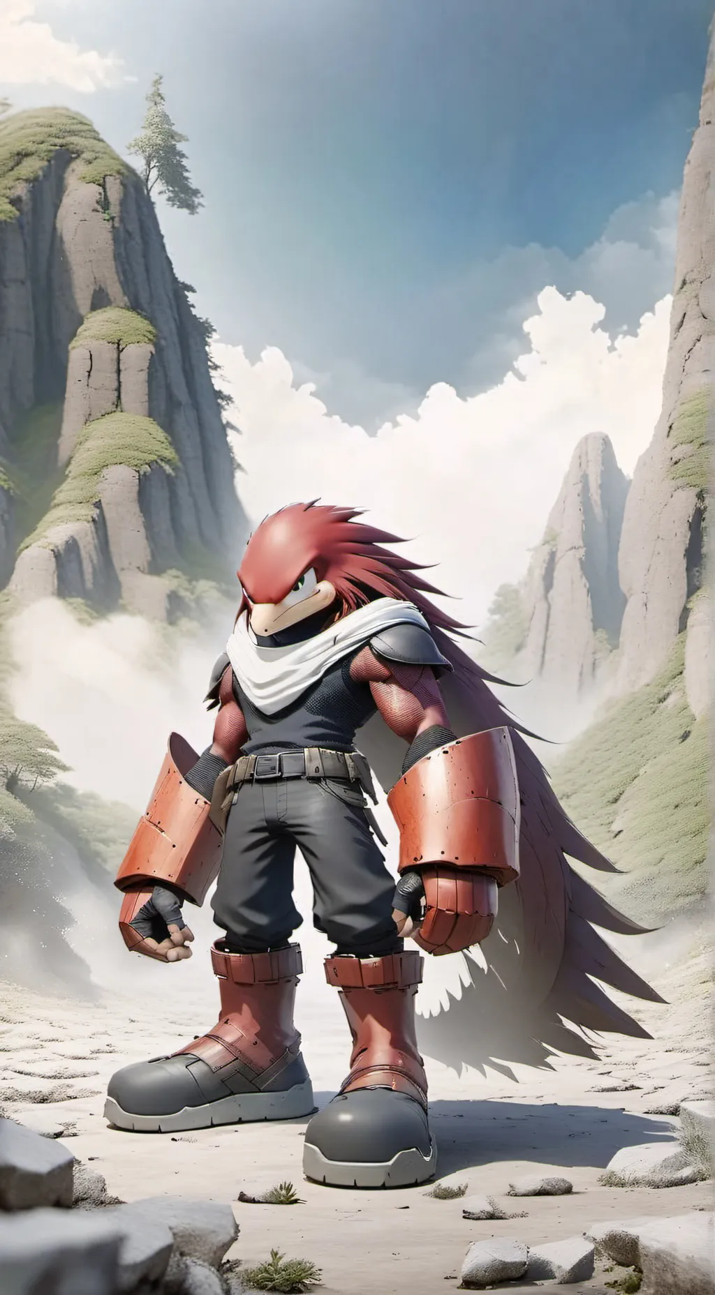 ai character: Knuckles  background