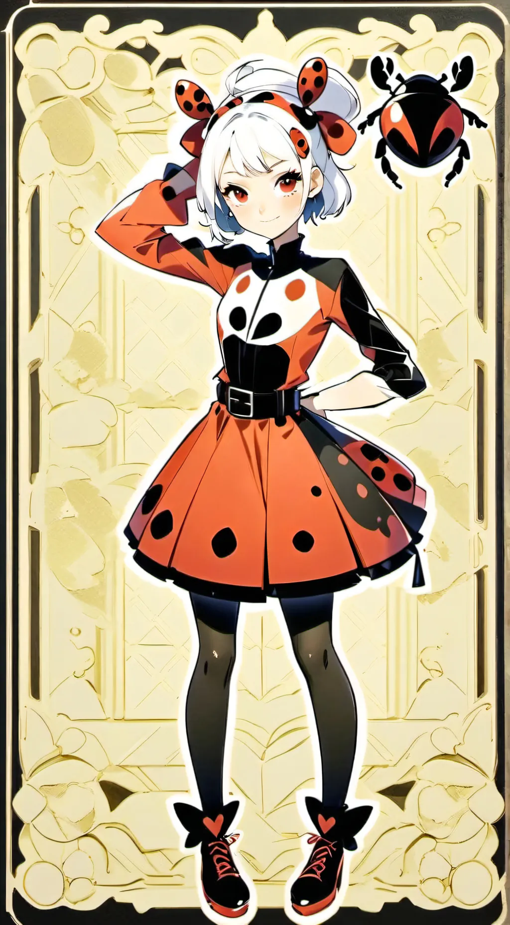 ai character: Marinette/lady bug background