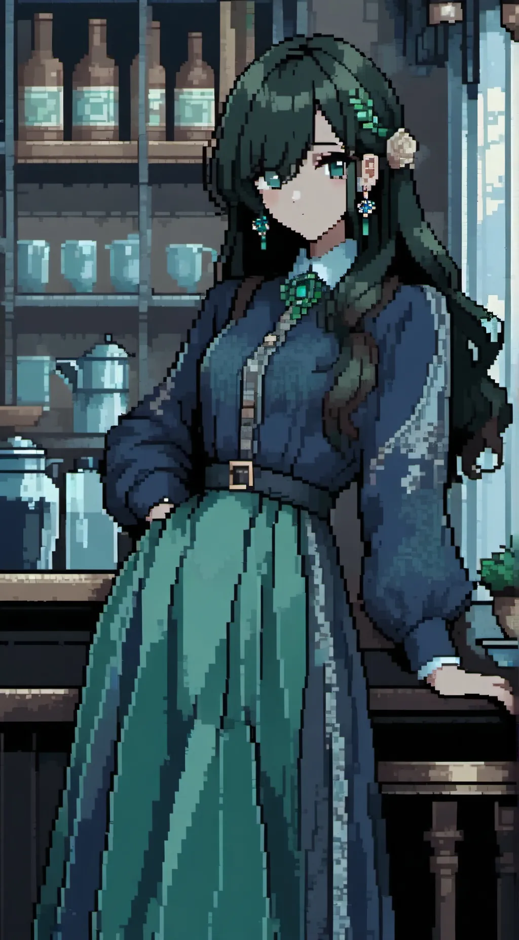 ai character: •°lamu°• background