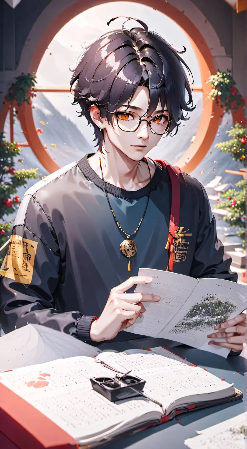 ai character: Nicolas  background