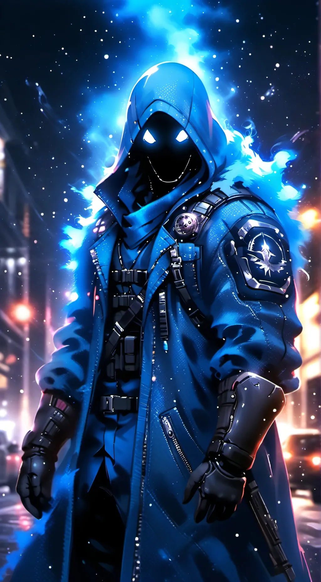 ai character: COD face background