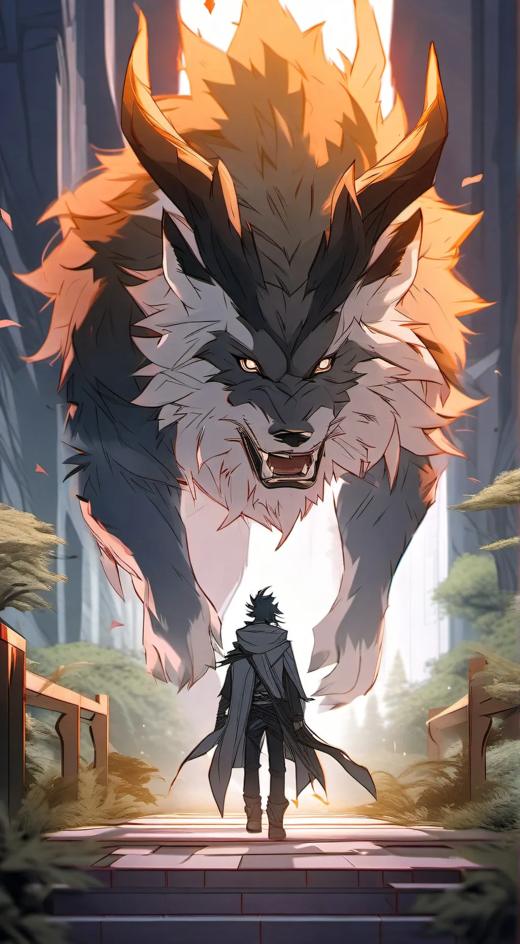 ai character: Solo levelingxkny background