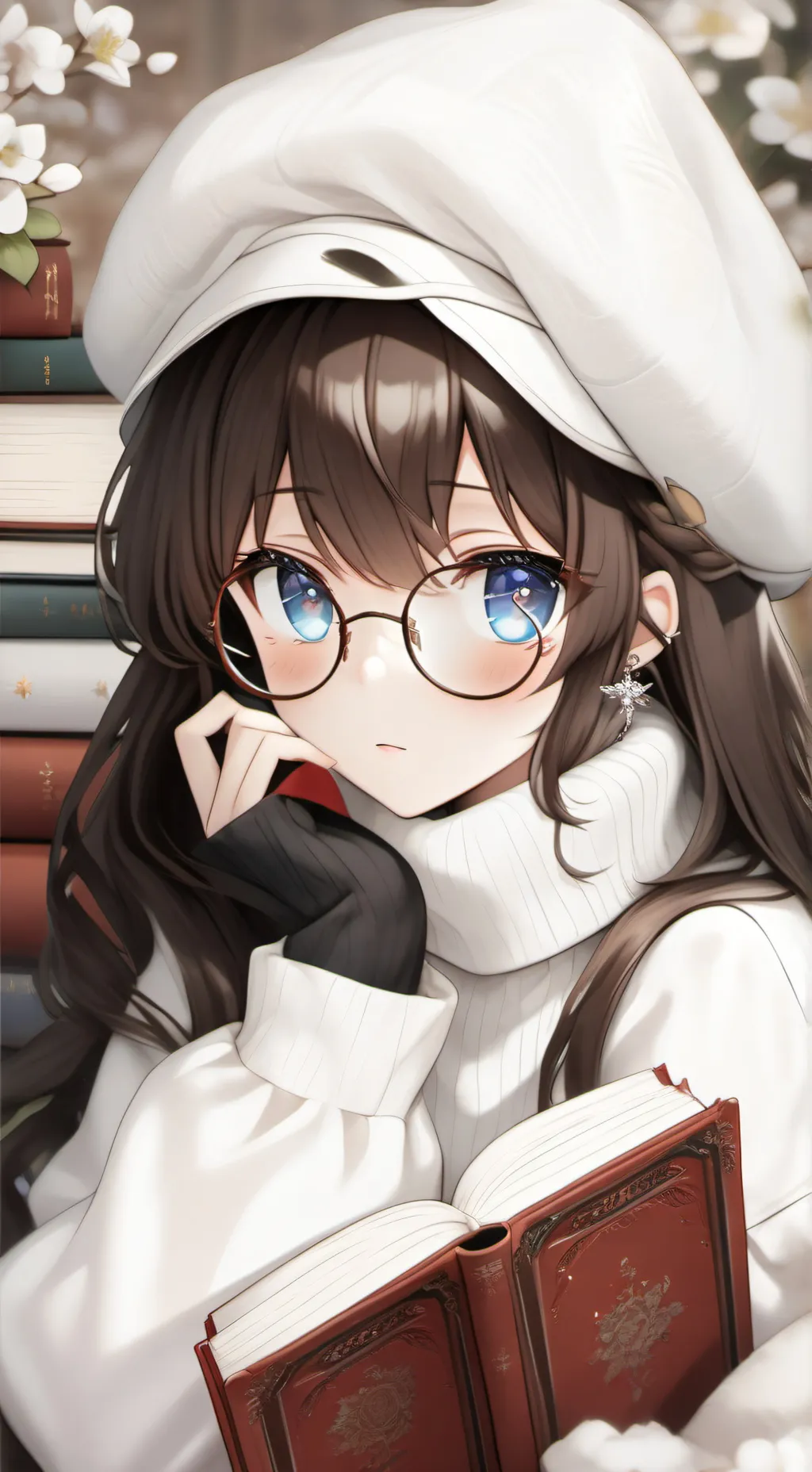 ai character: Nora🖤 background
