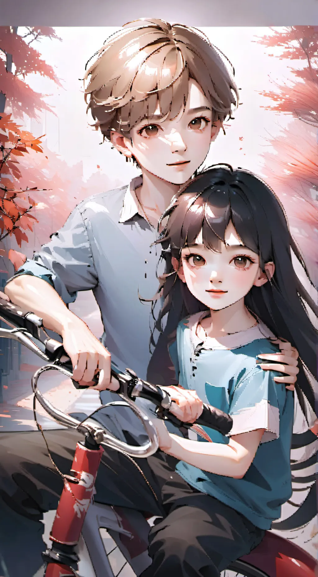 ai character: alex et mattew  background