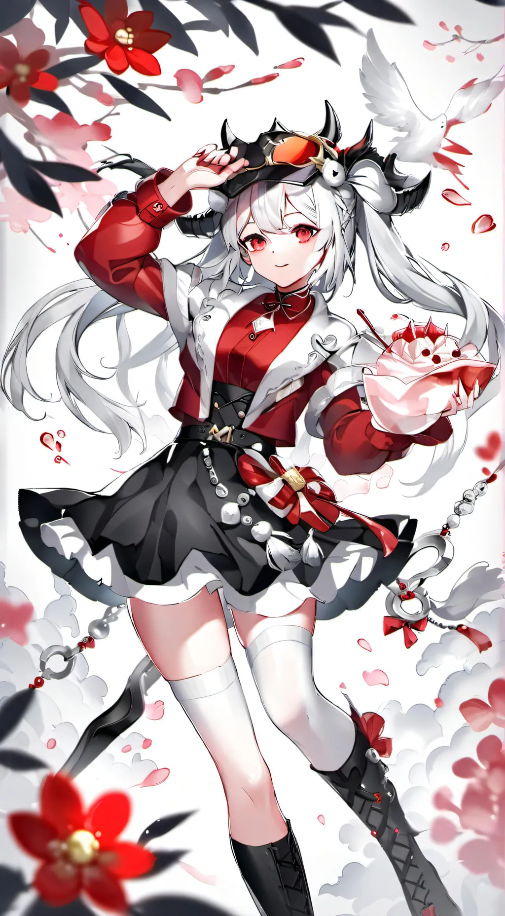 ai character: blossom bloom background