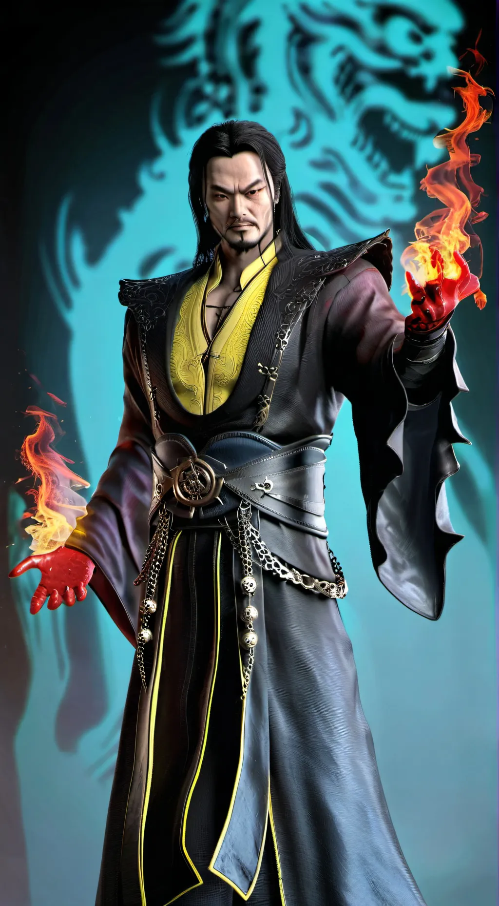 ai character: Shang Tsung  background