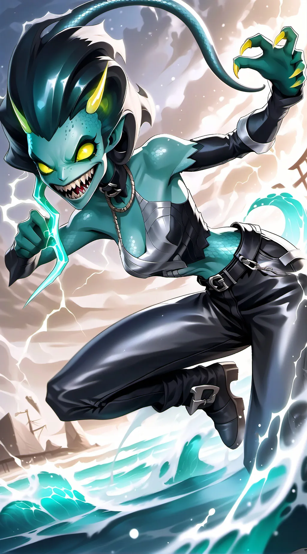 ai character: Shocktrap the Eel background