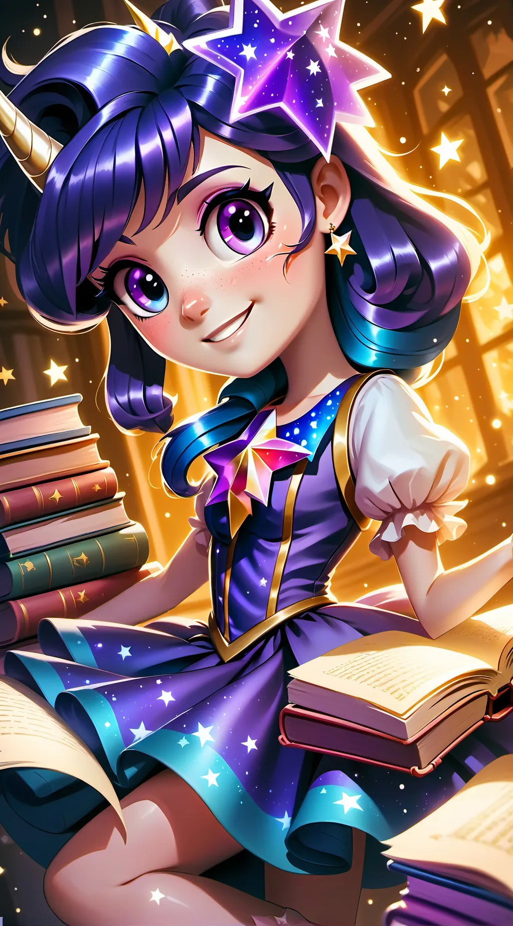 ai character: Twilight Sparkle background