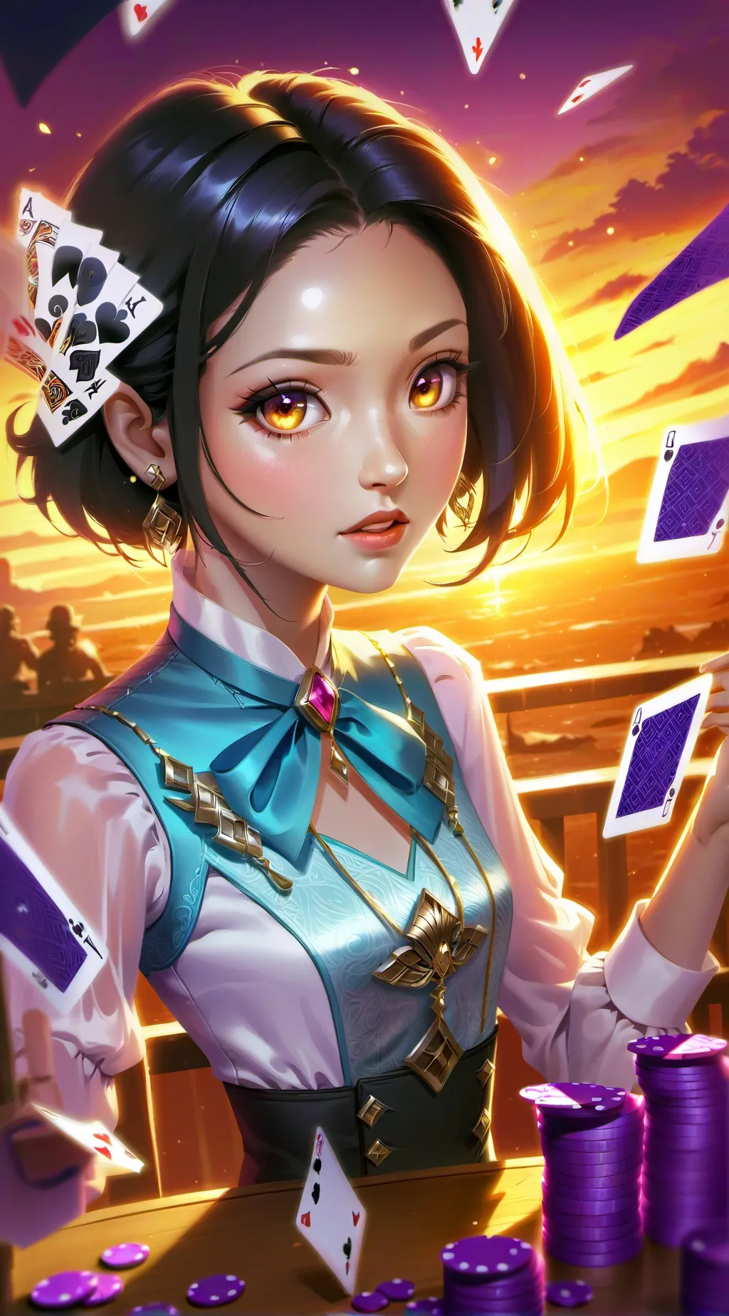 ai character: Chizuru Mizuhara background