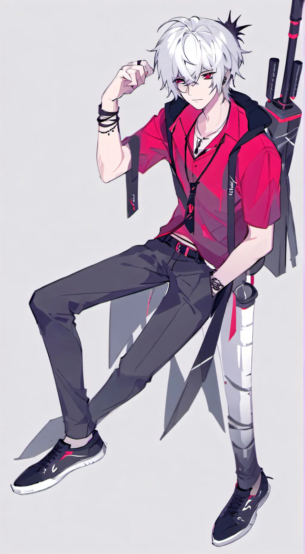ai character: Celluloid background