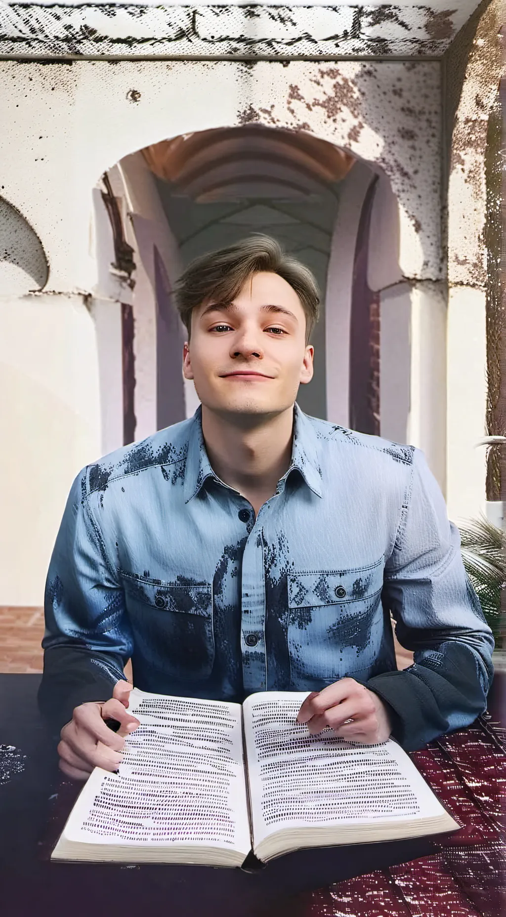 ai character: 😁домер😁 background