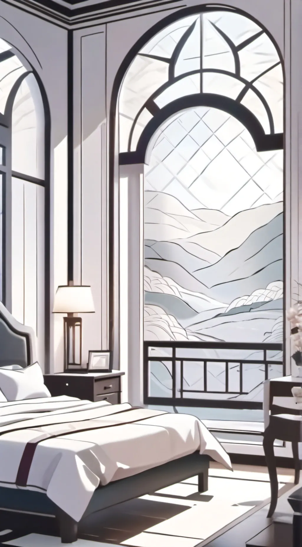 ai character: your bedrooom  background