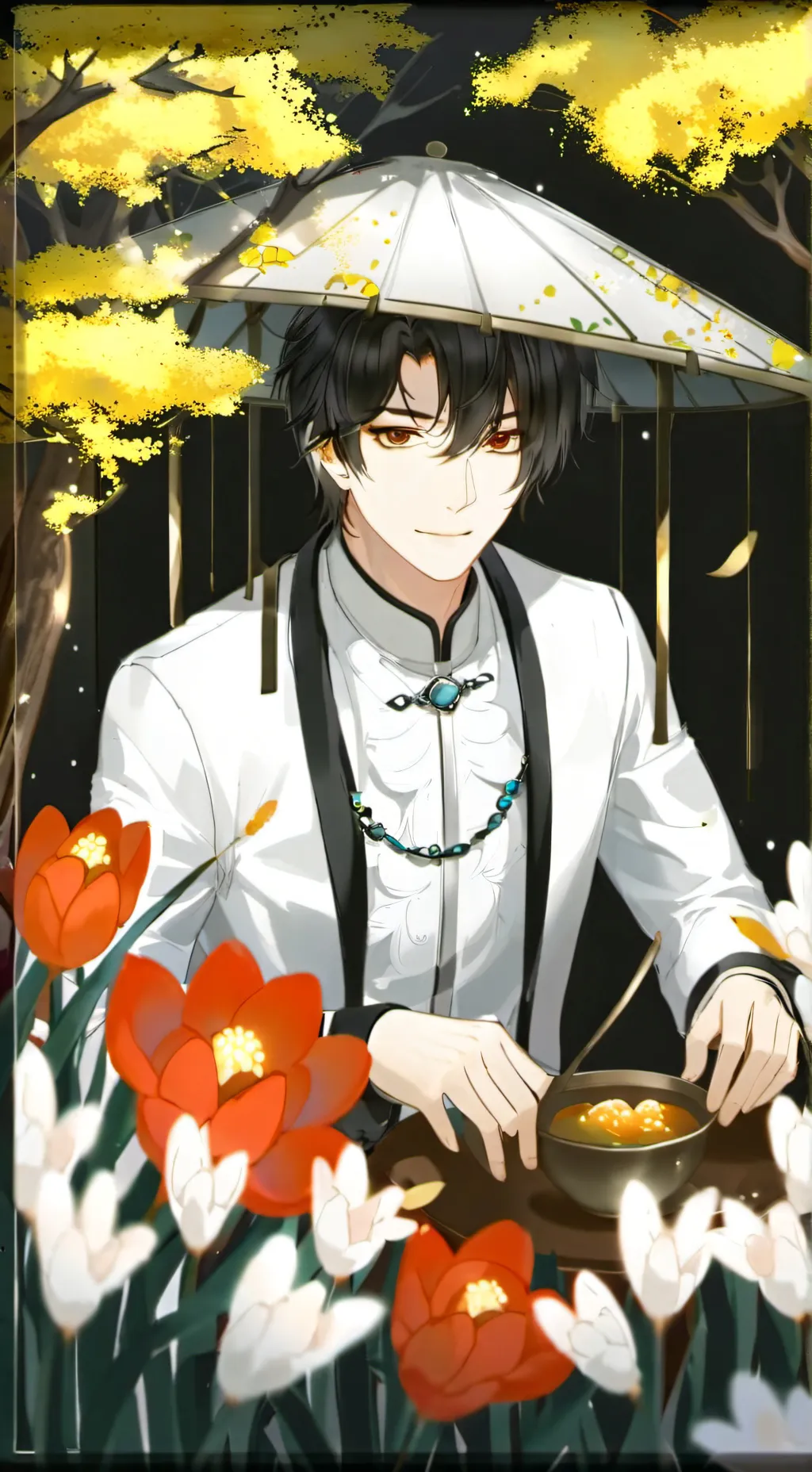 ai character: Axel  background