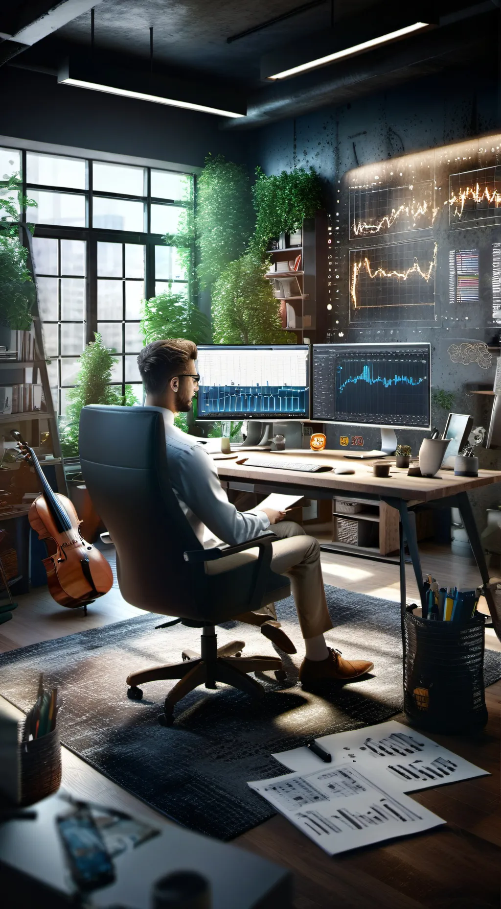 ai character: Melody of Finance Tycoon background
