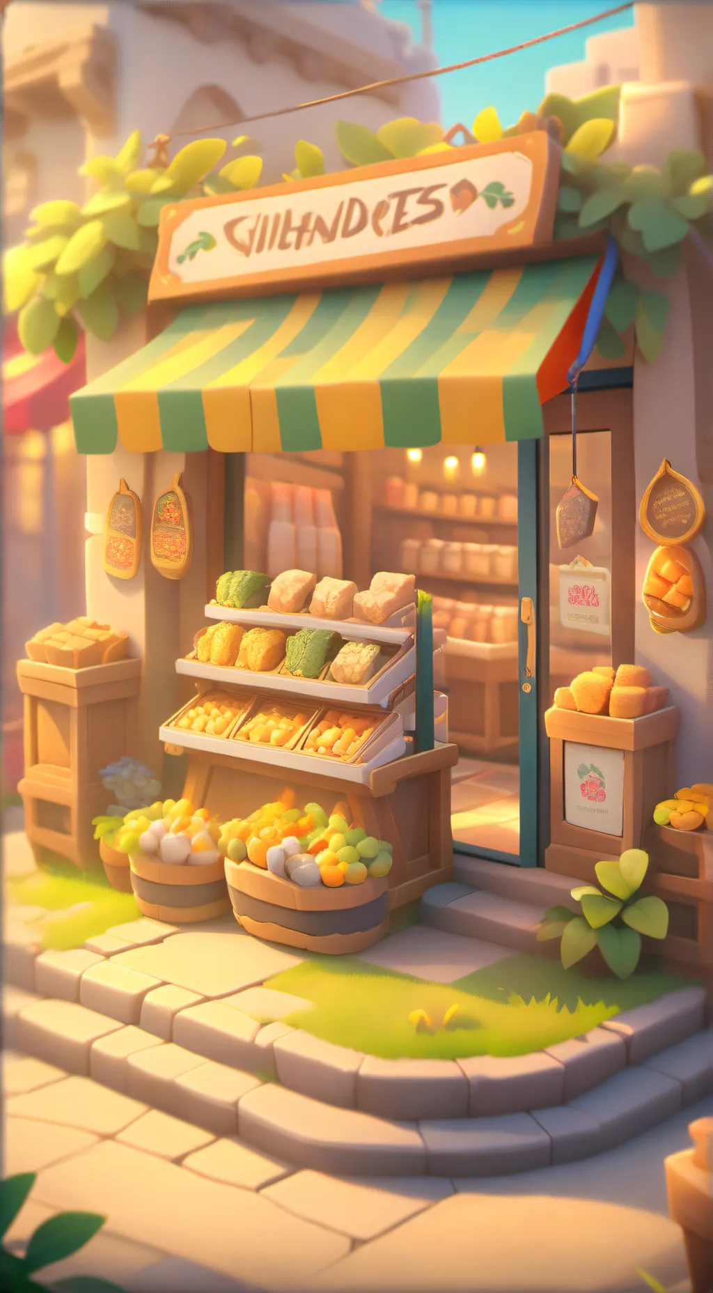ai character: la tiendita 🤑 background