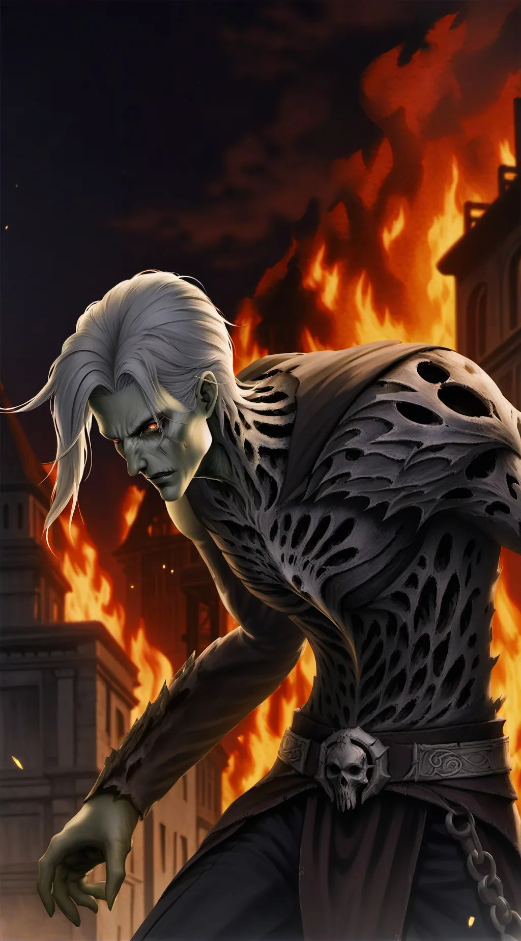 ai character: zombie apocalypse  background