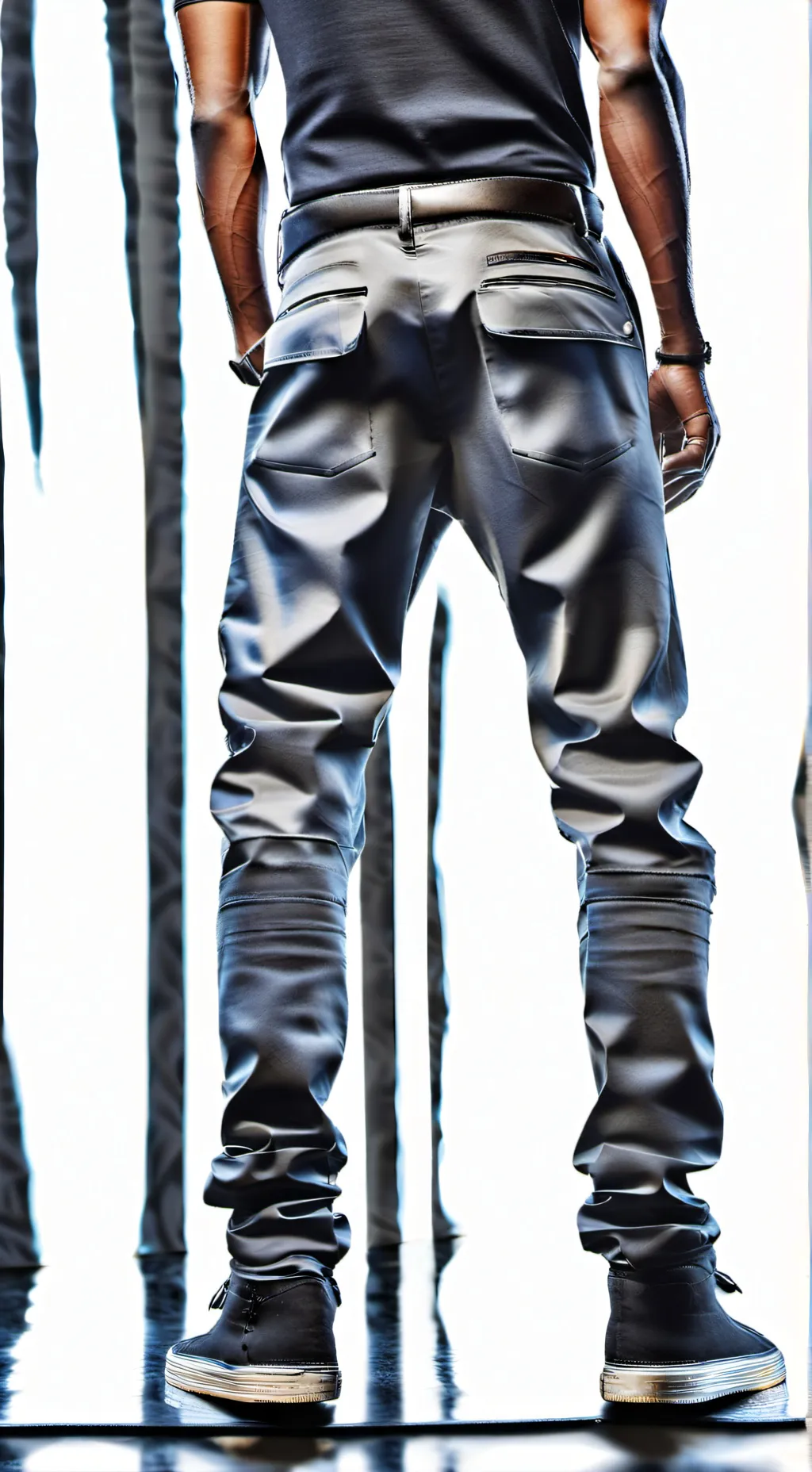 ai character: leather sager background