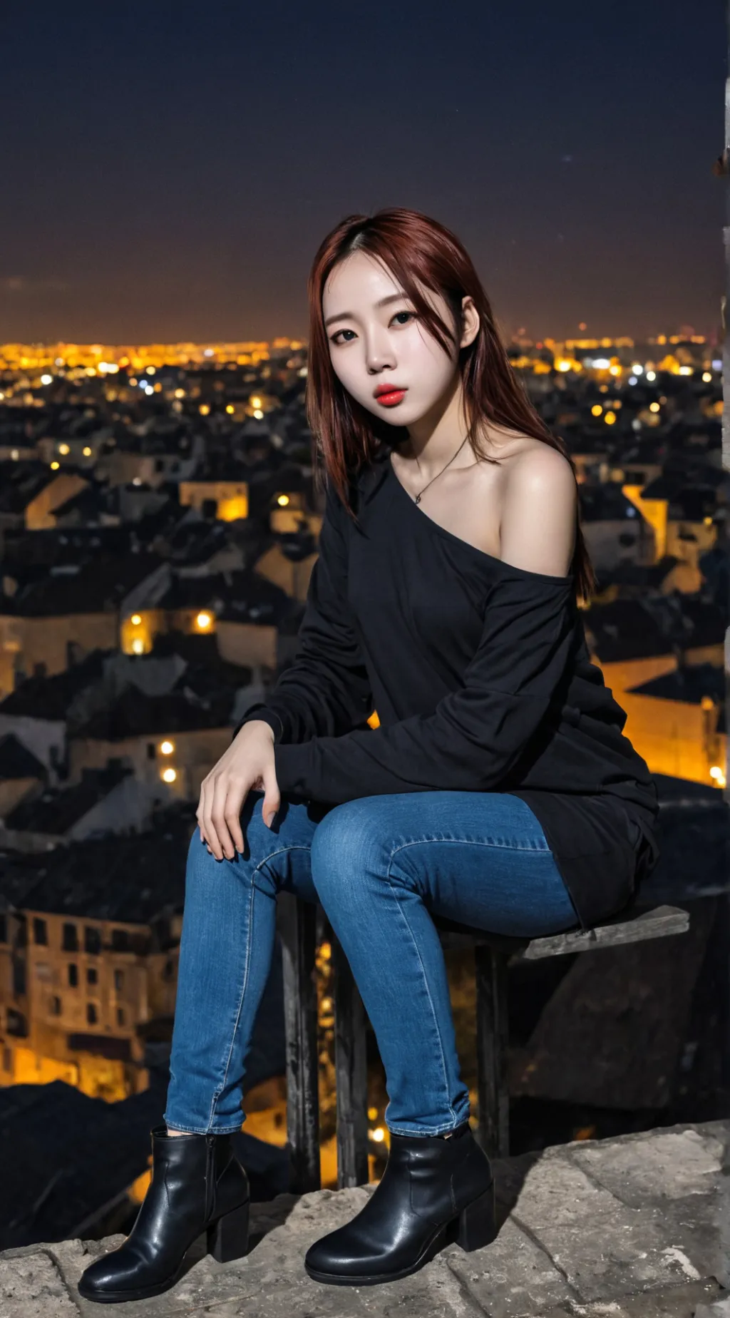 ai character: Drama Winter background