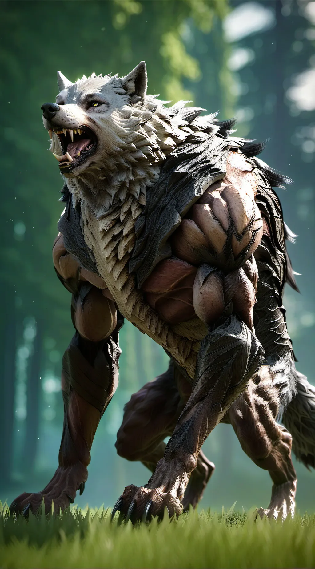 ai character: wolf background