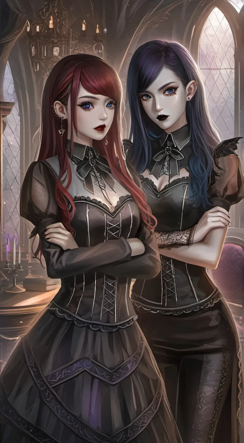 ai character: Lilith and Raven background