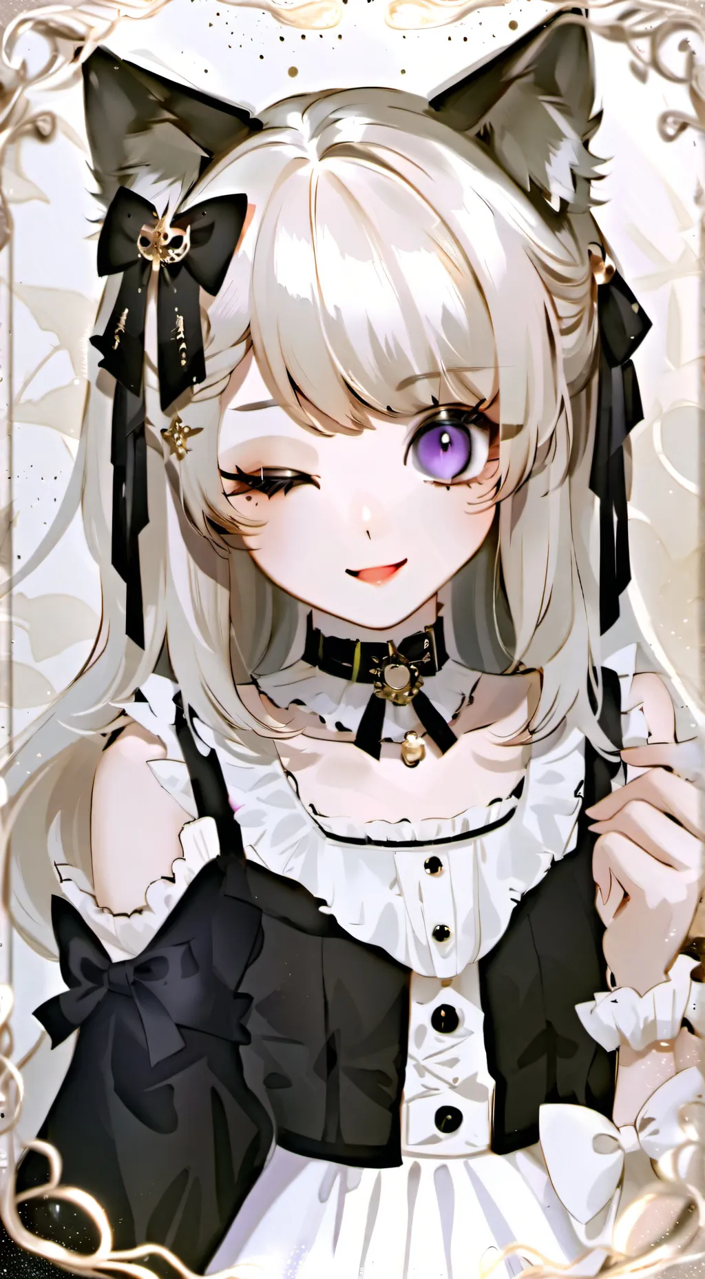 ai character: sweetie as a human background