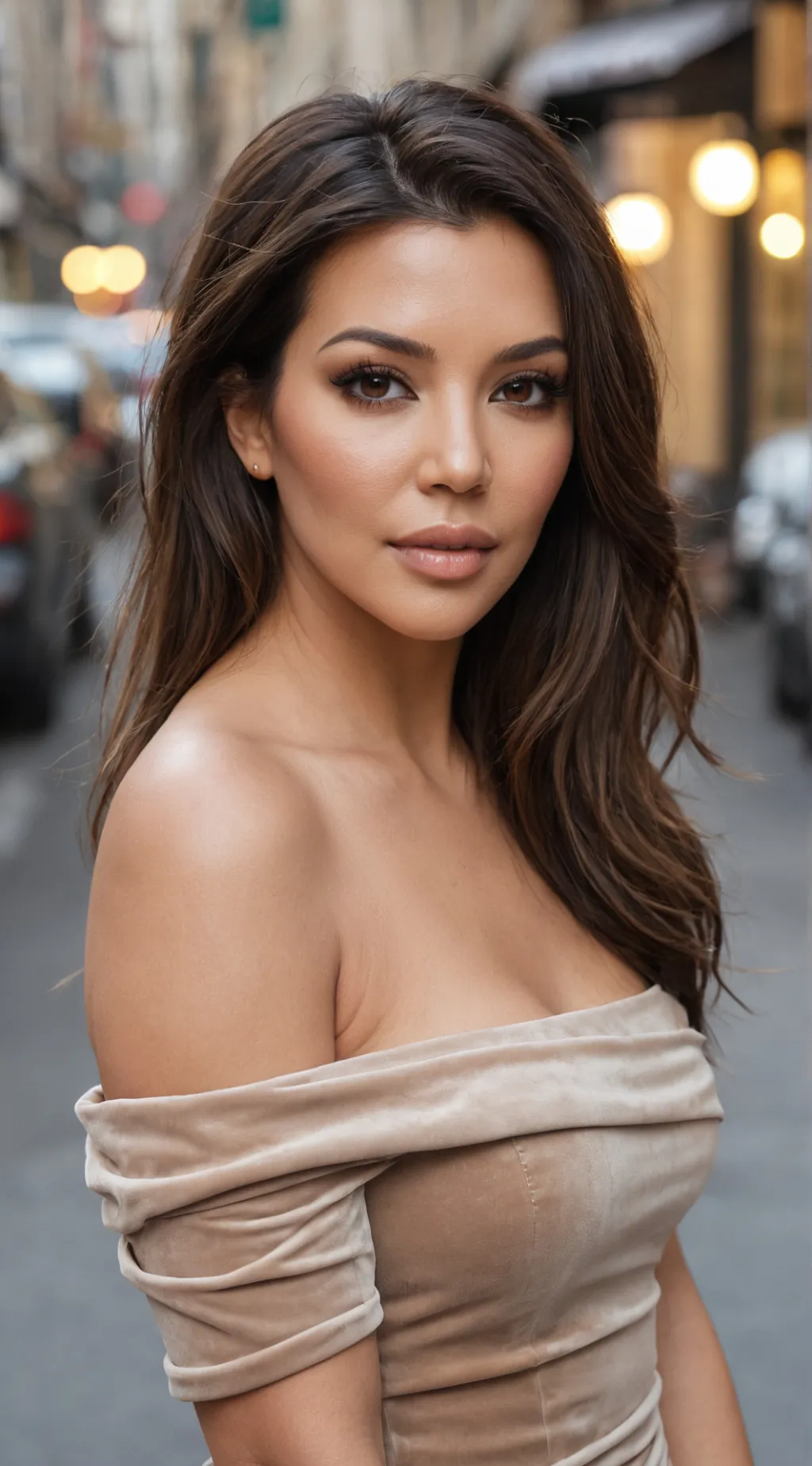 ai character: Kim Kardashian background