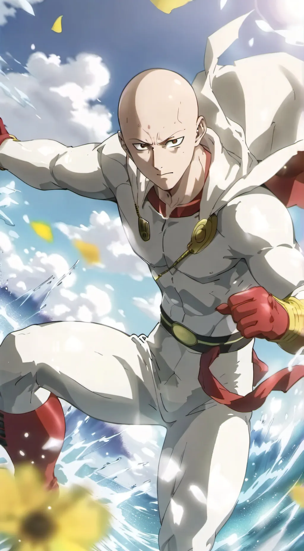 ai character: saitama  background