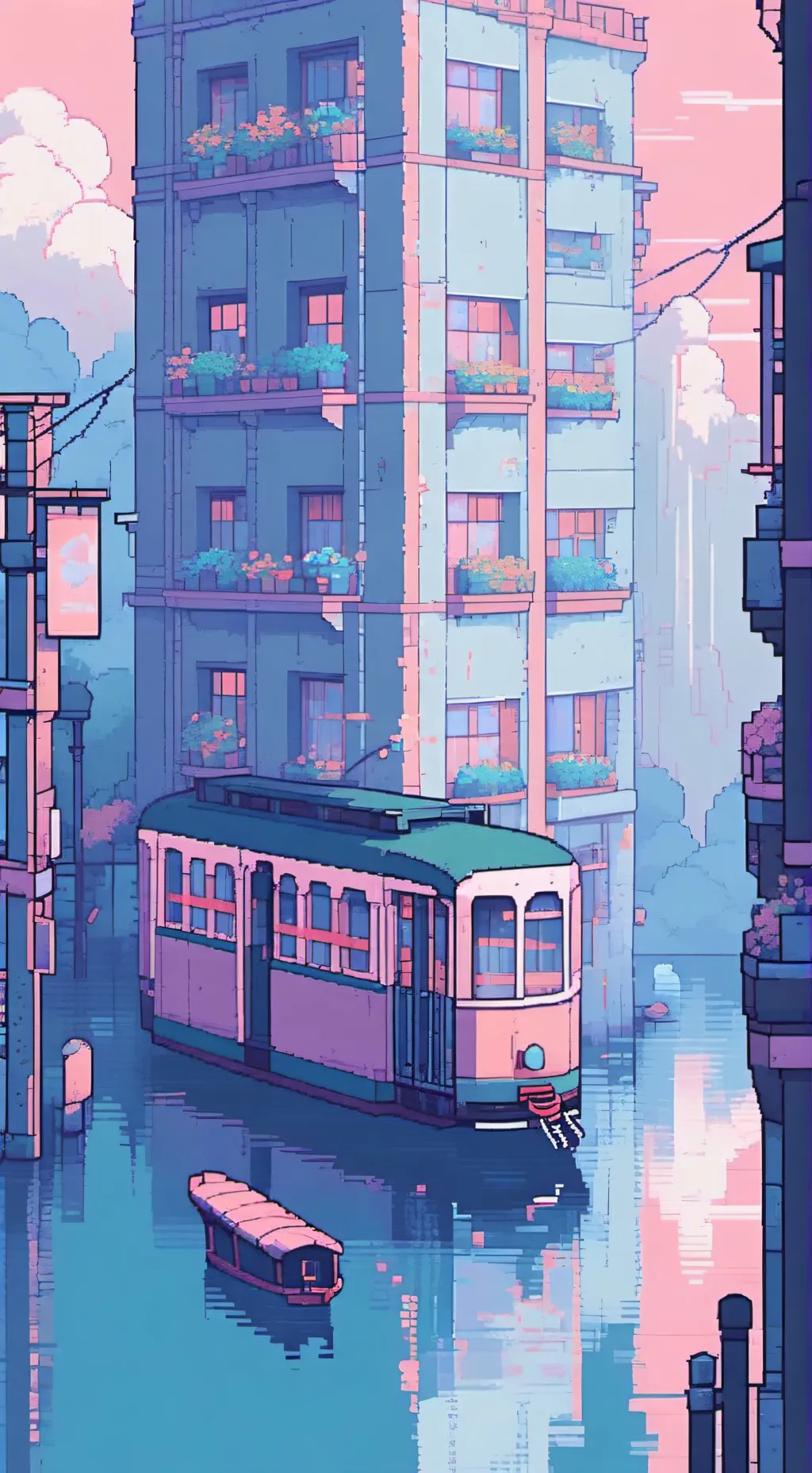 ai character: Vector house background