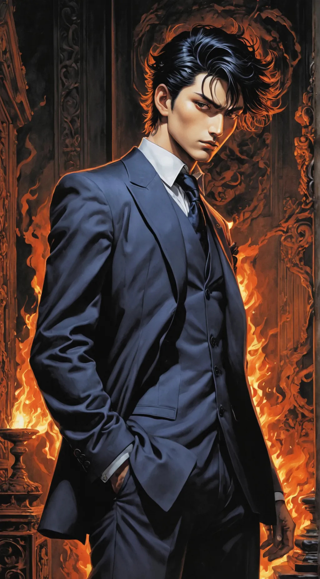 ai character: Lucien background